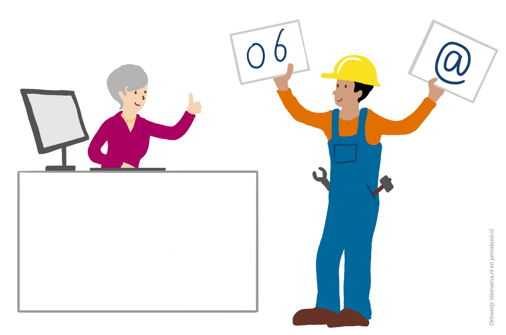 Illustraties-voor-de-rapportage-van-online-bijeenkomsten_Opnemen-contactmogelijkheden