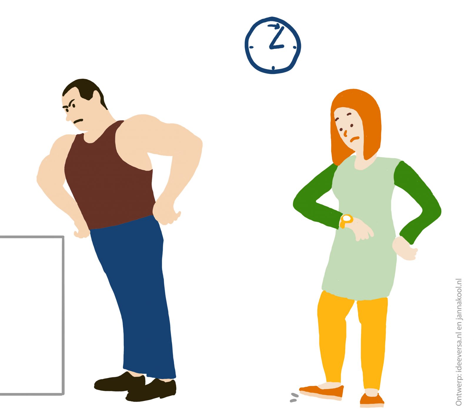 Illustraties-voor-de-rapportage-van-online-bijeenkomsten_Tijdsdruk
